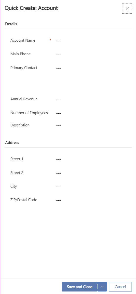Power Apps form designer interface