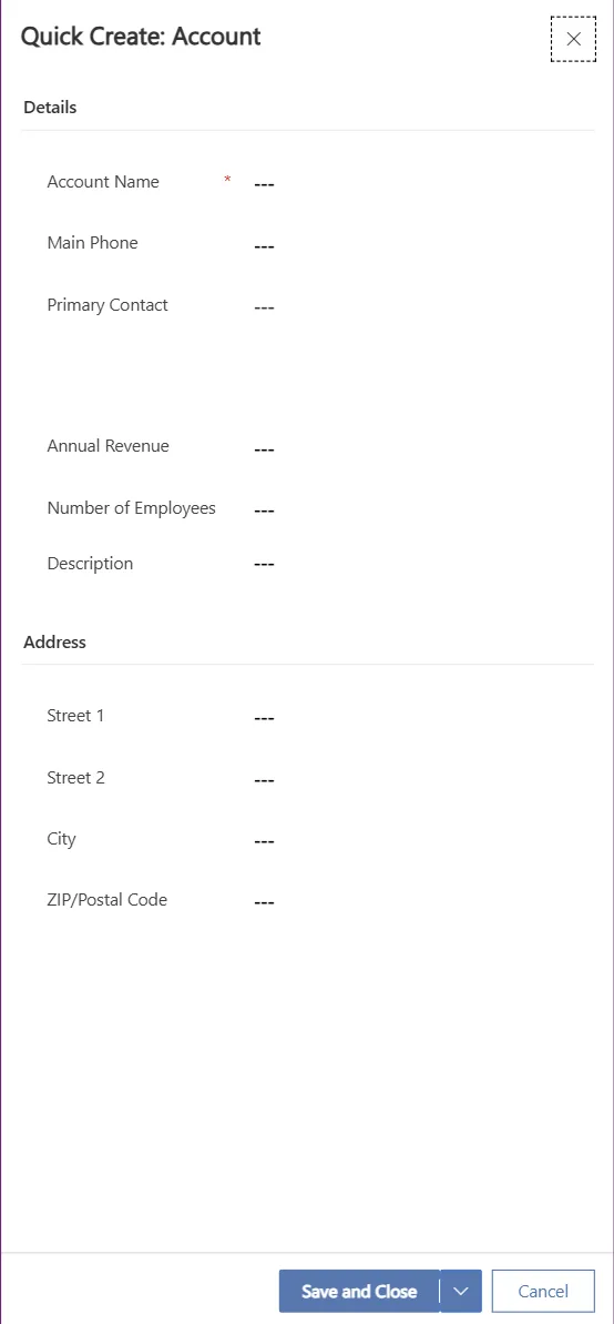 Power Apps form designer interface